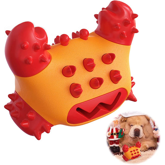 Orange Crab Teeth Clean Dog Chew Toys