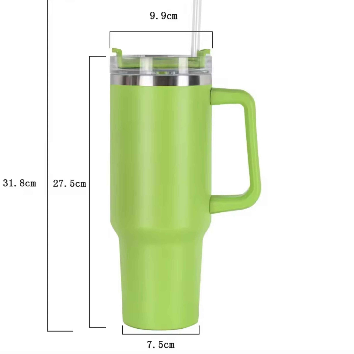 40oz Sublimation Blank Stainless Steel Vacuum Tumbler with Handle